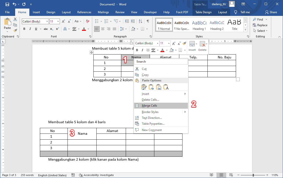 Ternyata Ini Cara Mengembalikan Merge Cell di Word yang Jarang Diketahui Orang Awam