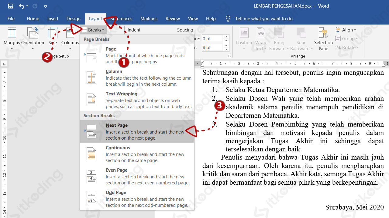 3 Cara Menggabungkan Section di Word yang Jarang Diketahui, Praktis untuk Tugas Kampus