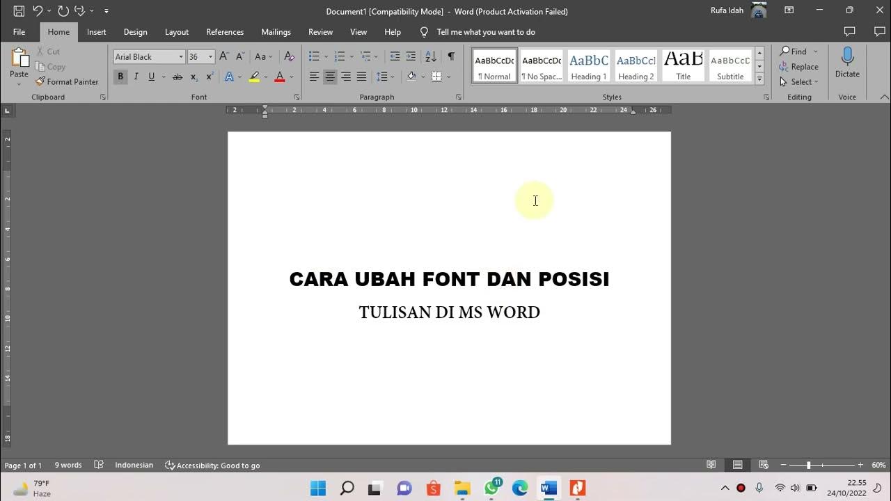 5 Cara Mudah Mengubah Posisi Ketikan di MS Word Yang Jarang Diketahui