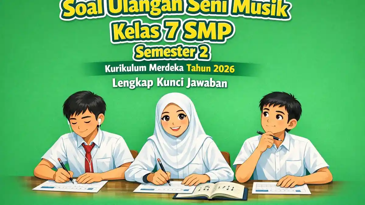5 Soal Seni Musik Kelas 7 Semester 2 dan Jawabannya yang Sering Keluar di Ujian
