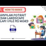 Ini Dia Rahasia Cara Mengubah Potrait di MS Word Ternyata Semudah 3 Langkah