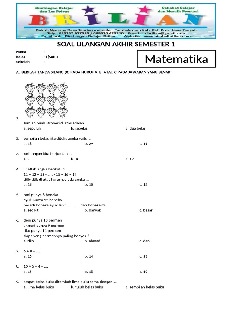 Sebelum Terlambat! 3 Rahasia Sukses Hadapi Soal PTS Semester 2 Kelas 3 yang Mengejutkan