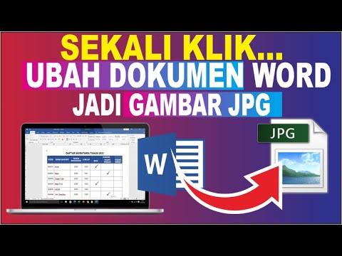 Cara Mengubah File Word Jadi File Gambar JPG Convert Word To JPG