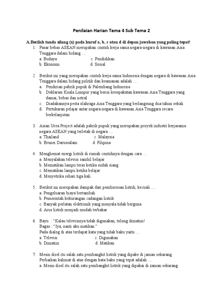 7 Rahasia download soal tematik kelas 6 tema 4 subtema 2 yang Wajib Tahu Sebelum Terlambat