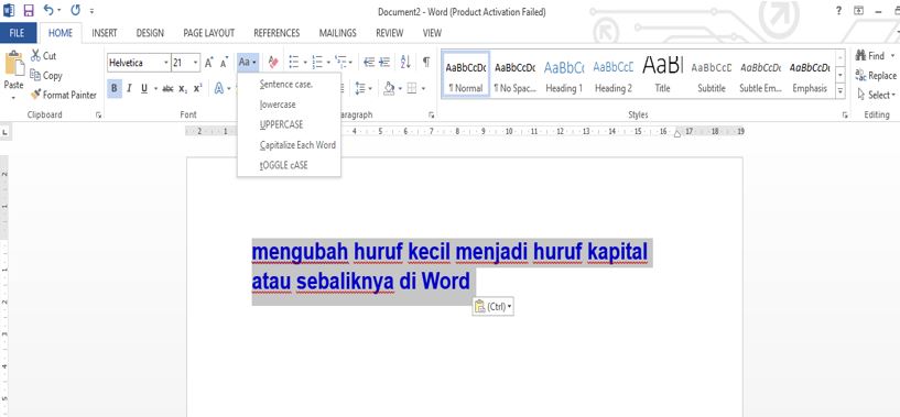 Cara Merubah Huruf Kecil Menjadi Kapital di Word Ternyata Semudah Ini, Wajib Tahu Agar Kerjaan Cepat Beres