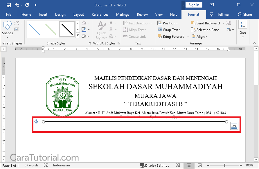 Rahasia Cara Membuat Garis Kop Surat di Word 2016 yang Mudah dan Cepat Sebelum Terlambat