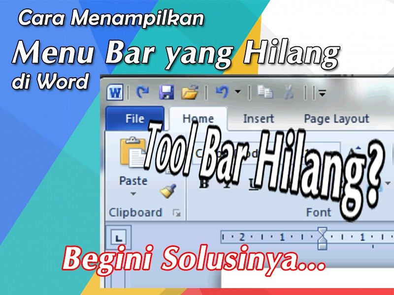 Rahasia cara agar toolbar tidak hilang microsoft word saat menghapus halaman kosong