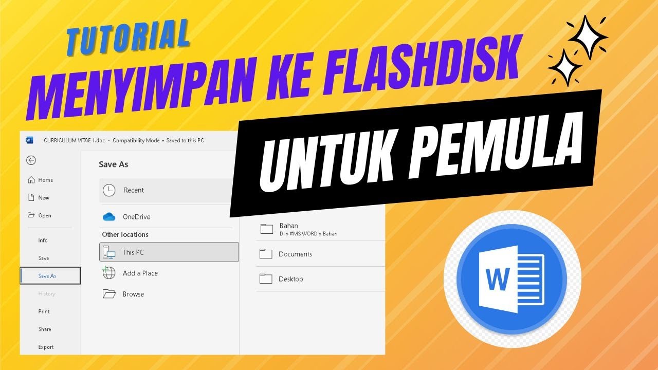 Terbukti 5 Langkah Cepat Cara Mengcopy File Microsoft Word ke Flashdisk Sebelum Deadline