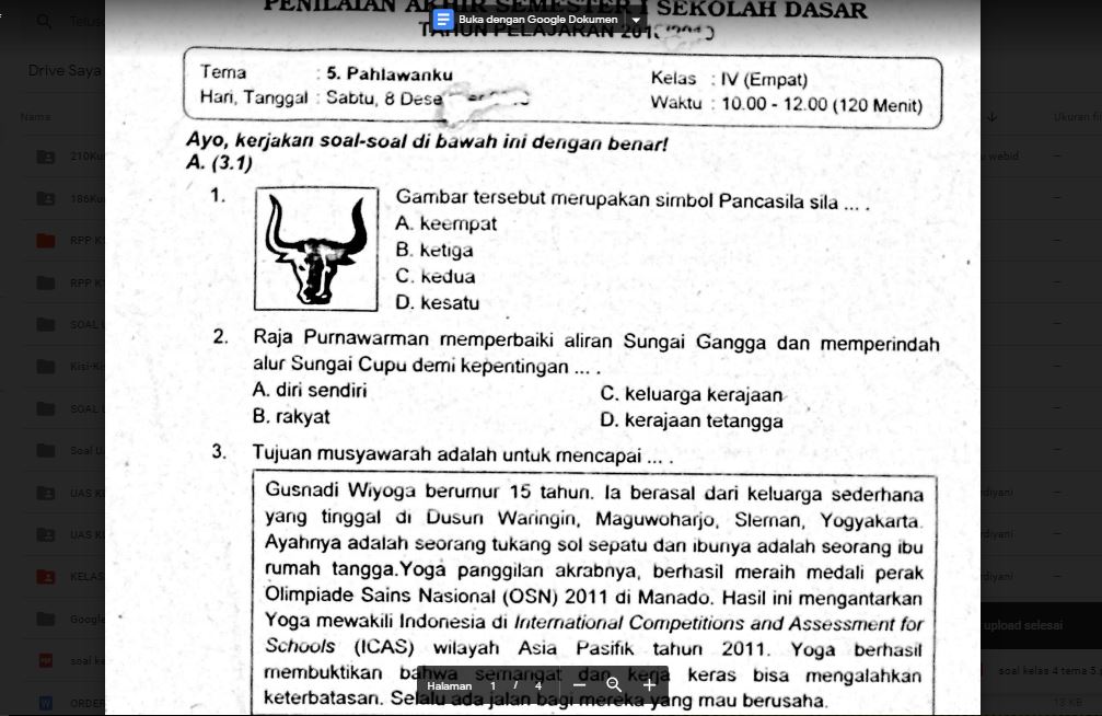 Terbukti Mudah! Download Soal Tematik Kelas 4 Tema 5 Subtema 2 Gratis Sekarang Terbukti Mudah! Download Soal Tematik Kelas 4 Tema 5 Subtema 2 Gratis Sekarang