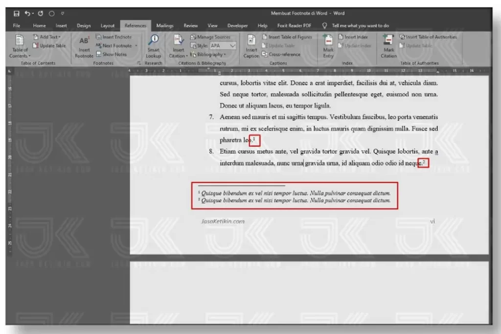 Cara Membuat Footnote di Word dengan Cepat
