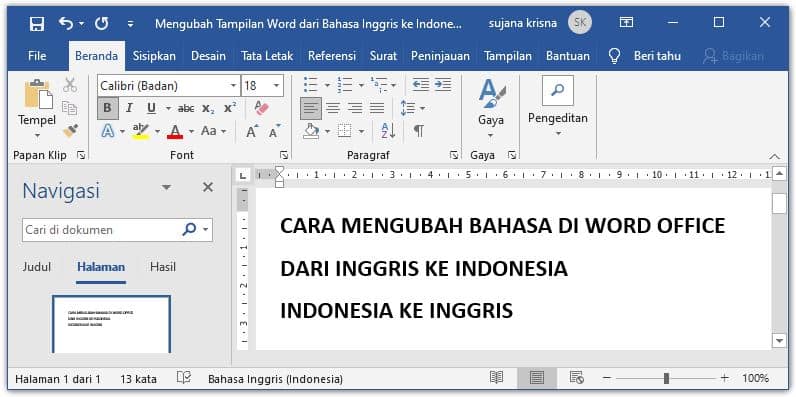 Ternyata Begini Cara Mengubah Bahasa Indonesia di Microsoft Word 2007 yang Jarang Diketahui Ternyata Begini Cara Mengubah Bahasa Indonesia di Microsoft Word 2007 yang Jarang Diketahui