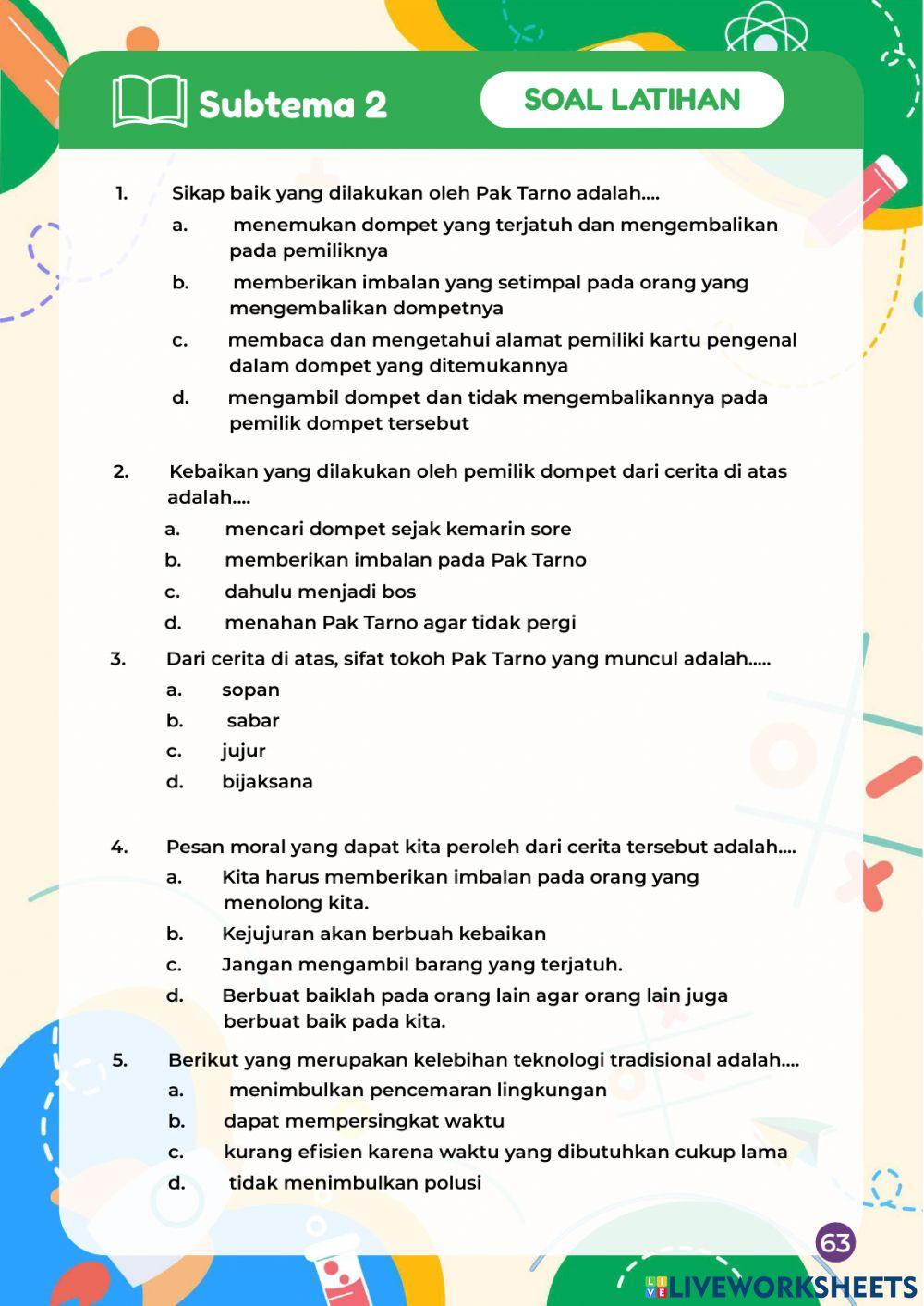 Wajib Tahu Contoh Soal Bahasa Indonesia Kelas 3 Tentang Kalimat Efektif Ini Ternyata Mudah