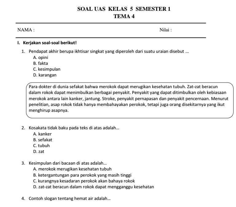 Terbukti! 5 Cara Cepat Download Soal Tematik Kelas 5 Tema 4 Gratis di Tahun 2026 Terbukti! 5 Cara Cepat Download Soal Tematik Kelas 5 Tema 4 Gratis di Tahun 2026