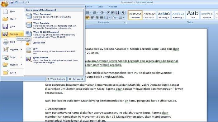 Terbukti 7 Langkah Praktis Cara Mengubah Word Dari 2007 ke 2010 Sebelum Ketinggalan