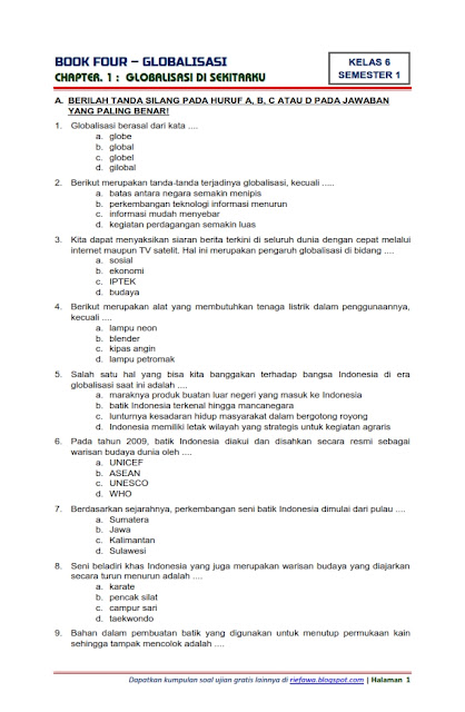 Terbukti 7 Tips Praktis Agar Mudah Download Soal Tematik Kelas 6 Tema 4 Sekarang Juga